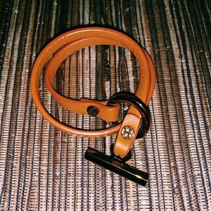Tory Burch Leather Wrap Bracelet